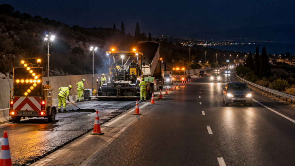 Νυχτερινές εργασίες σήμερα στον παρακαμπτήριο Λεμεσού Νυχτερινές εργασίες σήμερα στον παρακαμπτήριο Λεμεσού